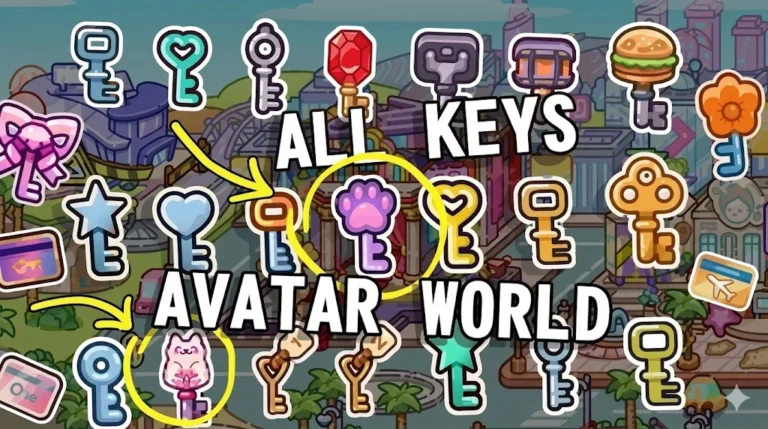 Avatar world keys for pet shop