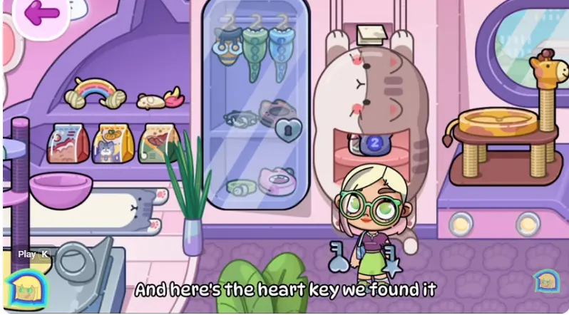 Avatar world keys for pet 