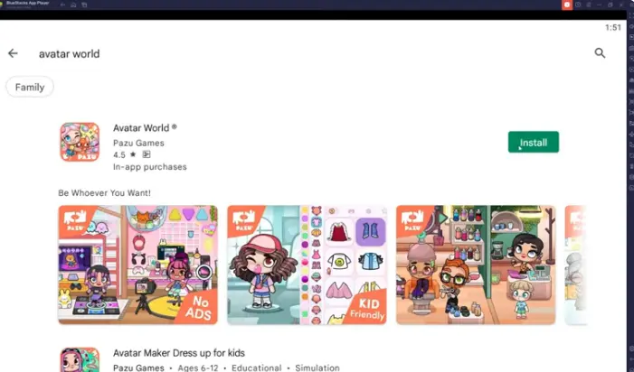 install Avartar world mod apk